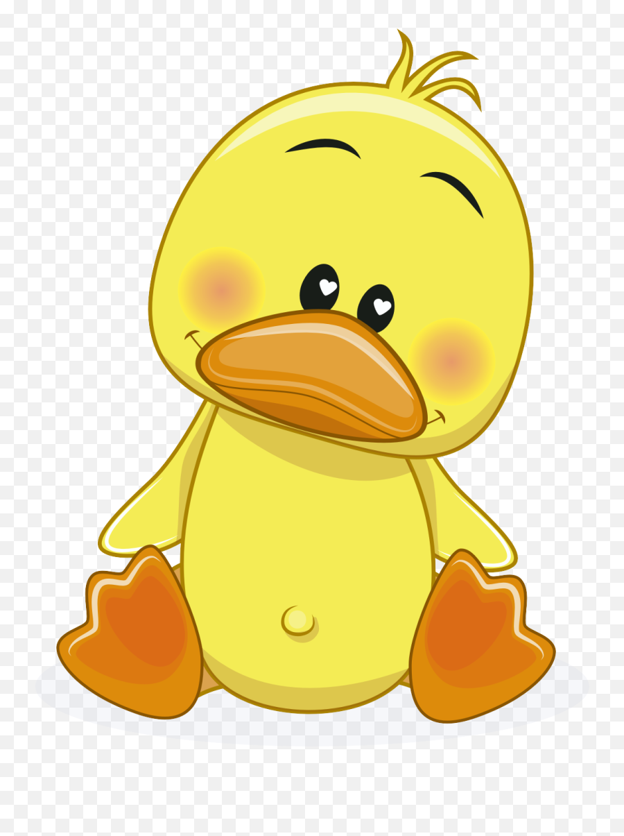 Download Little Yellow Cartoon Donald Vector Duck Drawing - Animated Duck Pic Cartoon Emoji,Duck Emoticon For Android