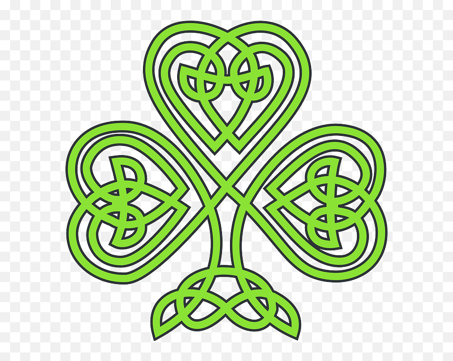 Palm Reading - Clip Art Celtic Shamrock Emoji,Shamrocks Emotions