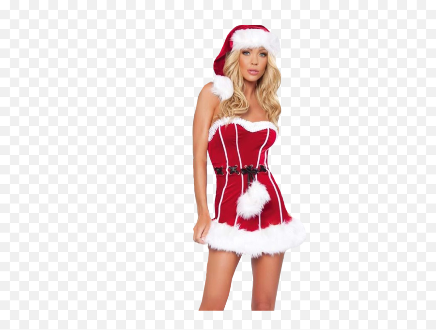 Christmas Blonde - Santa Girl Costume Emoji,Christmas Blonde Emoji