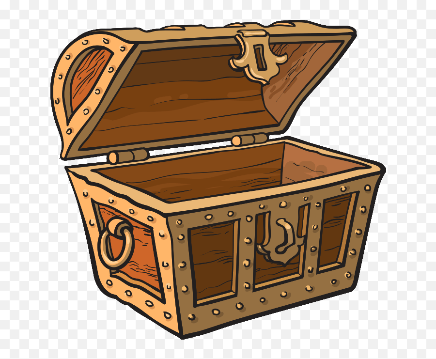 Chest Treasurechest Treasure Pirate - Empty Treasure Box Png Emoji ...