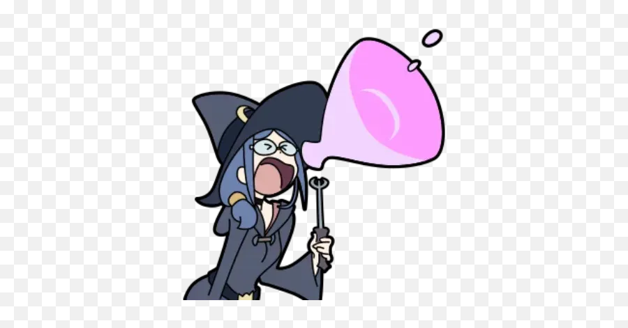 Little Witch Academia Whatsapp Stickers - Little Witch Academia Stickers Whatsapp Emoji,Little Witch Academia Lotte Emojis