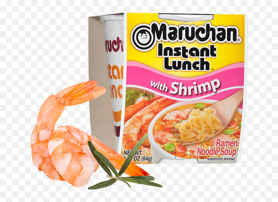 Maruchan With Shrimp Instant Lunch - Maruchan Shrimp Cup Noodles Emoji,Bowl Of Soup Emoticon