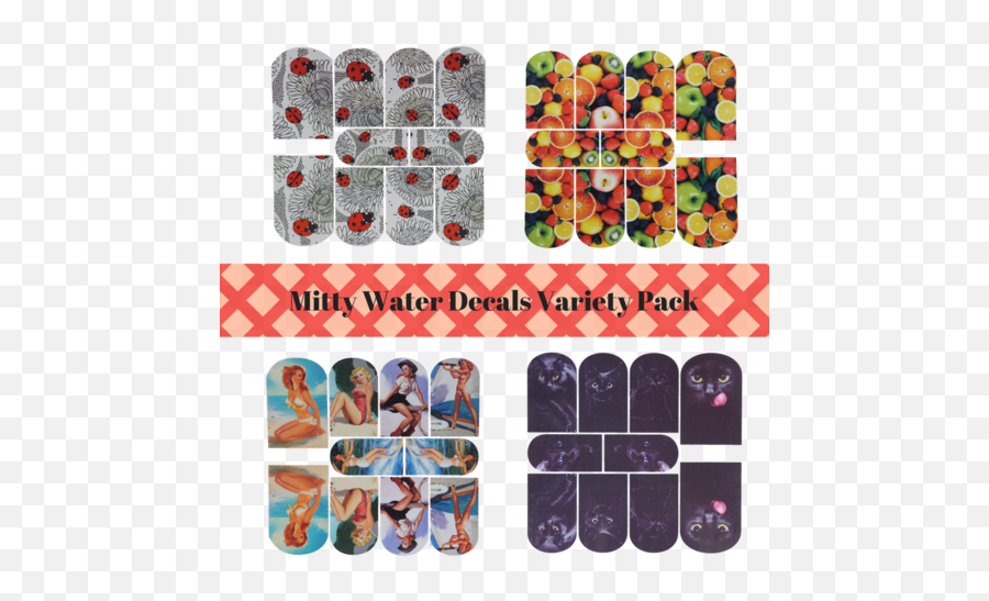 Nail Stickers U0026 Nail Water Decals U2013 Mitty Melbourne Australia - Skateboard Deck Emoji,Mitty Emoticon