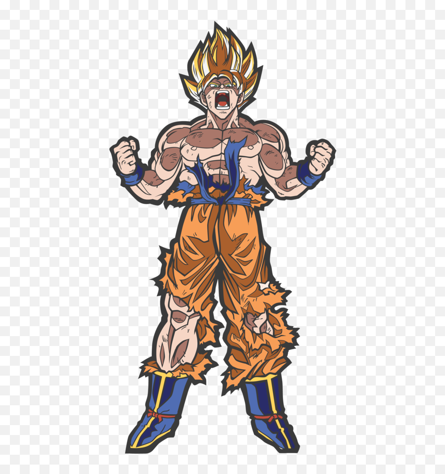 Dragon Ball Z Super Saiyan Goku Figpin - Super Saiyan Goku Figpin Emoji,Angry Emoticon Facebook Super Sayian