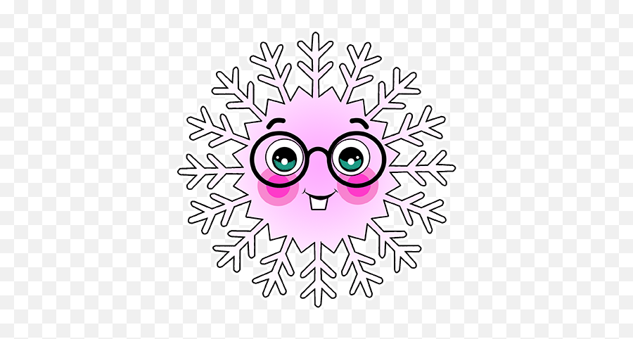 Ted Snowflake By Luis Maldonado Emoji,Snow Flakes Emojis