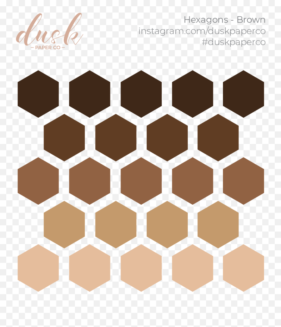 Btb - Hexagons Brown Illustration Emoji,Hexagon Emoji