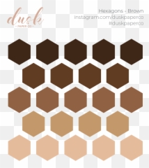 Btb - Hexagons Brown Illustration Emoji,Hexagon Emoji