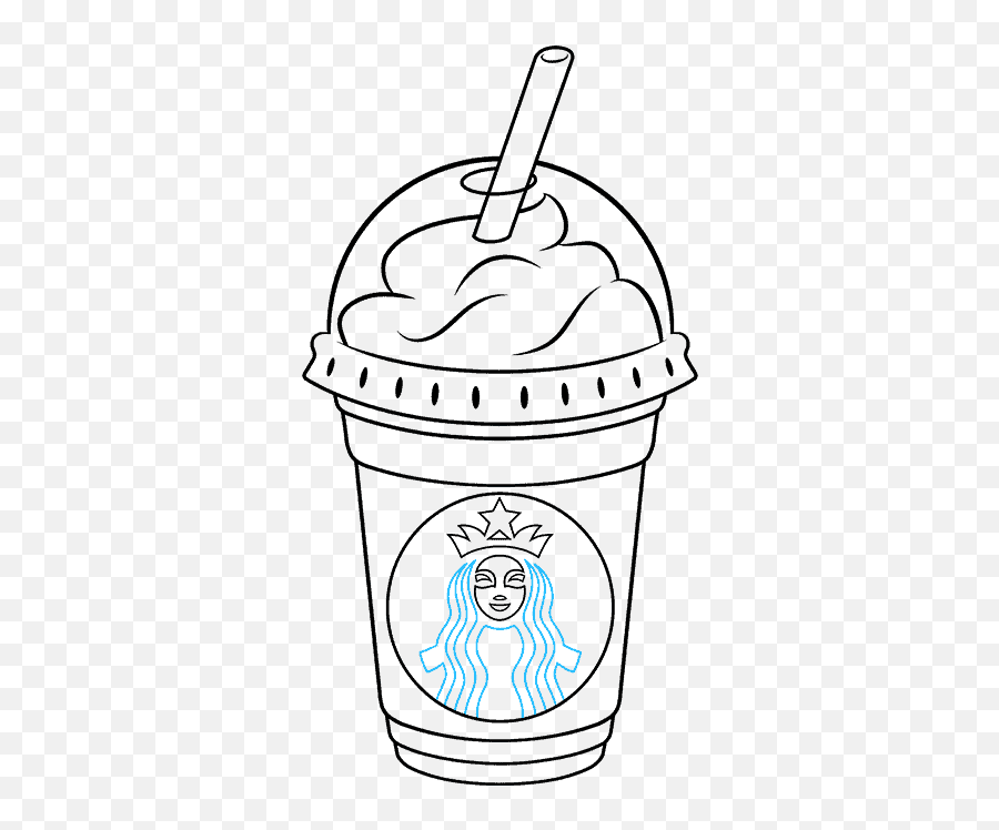 Easy Drawing Tutorial - Starbucks Drawing Emoji,Frappuccino Emoji