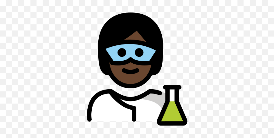 U200dscientist With Dark Skin Tone Emoji,Chemistry Emoji