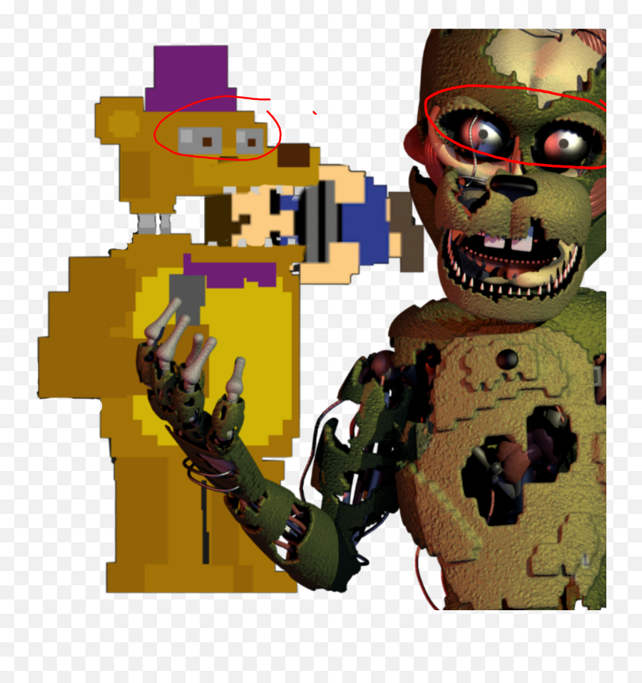 Fivenightsatfreddyu0027s Sticker By Mr Bear - Los Animatronicos De Pizzeria Simulator Emoji,S6 Emojis