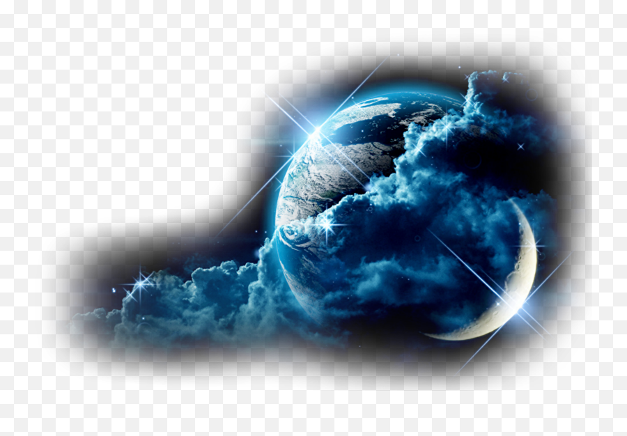 Cloud Earth Moon Sticker - Earth And Moon Emoji,Cloud Earth Emoji