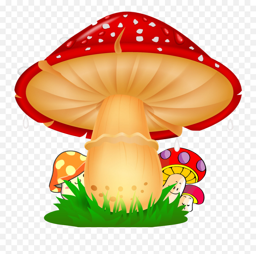 Mushroom Cartoon Vector Clipart - Cartoon Mushroom Emoji,Mushroom Emoji