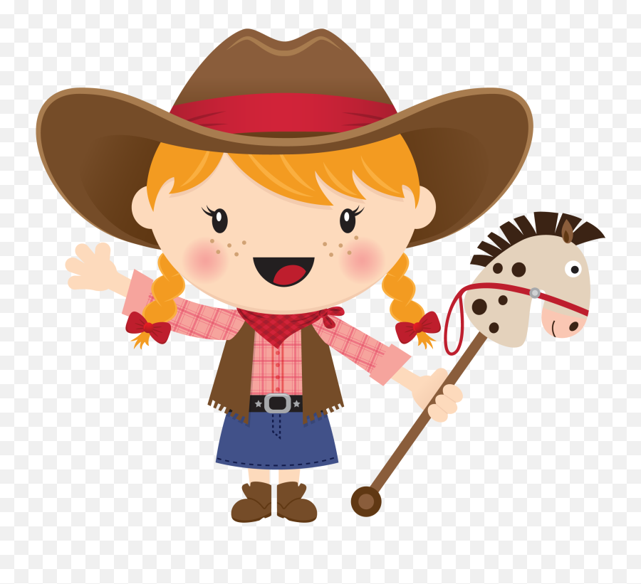 Cowgirl Clipart Blonde Hair Cowgirl - Vaqueros Animados Emoji,Dabbing Cowboy Emoji