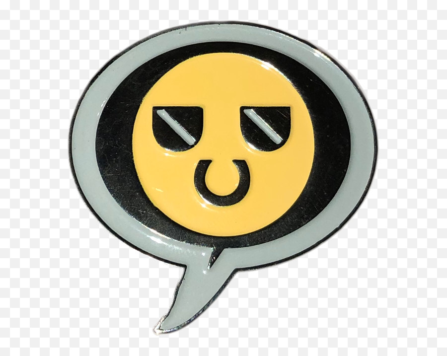Cool Guy Soft Enamel Pin - Happy Emoji,Cool Guy Emoticon