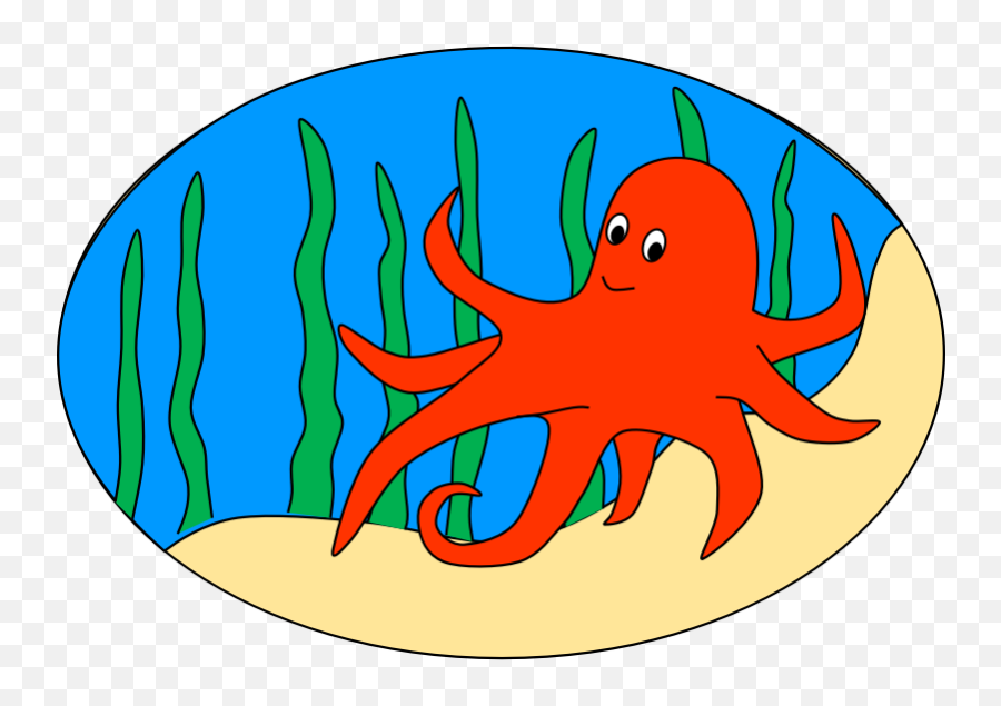 Octopus Clipart Free Images 4 2 - Octopus In Sea Clipart Emoji,Octopus Emoji