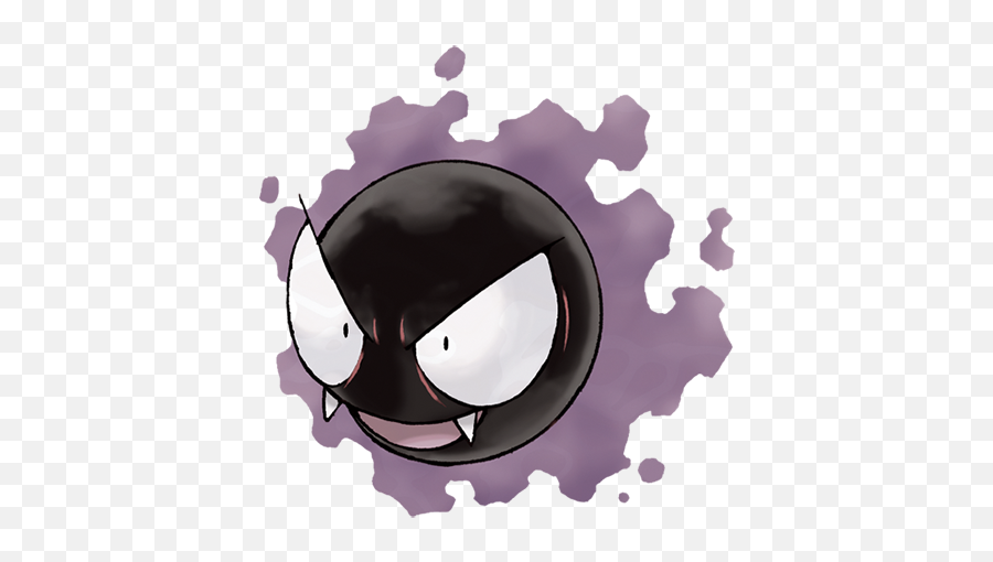 Gastly - Gastly Pokemon Emoji,Pokemon Generation 6 Emoticons