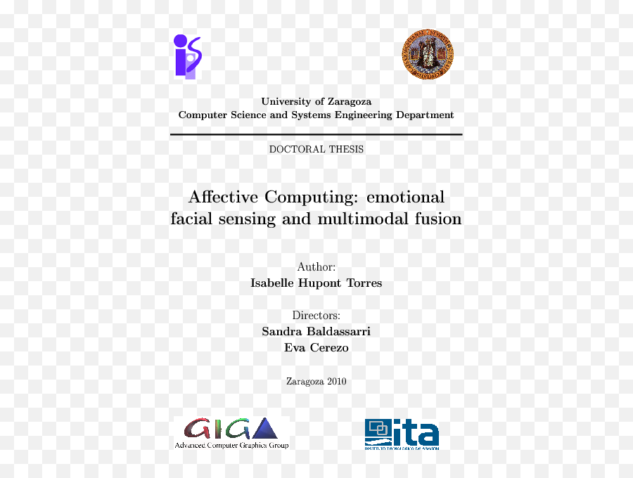 Pdf Affective Computing Emotional Facial Sensing And - Escudo Universidad De Zaragoza Emoji,Yahoo Messenger Emotions