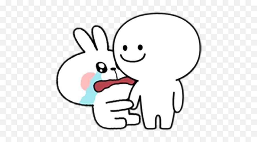 Sticker Maker - Bunny Cartoon Spoiled Rabbit Sticker Emoji,Hangouts Bunny Emoticons