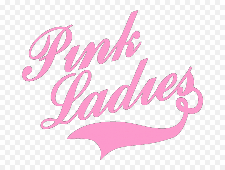 Grease Pink Ladies Font - Transparent Pink Ladies Logo Emoji,Grease The Movie Emojis