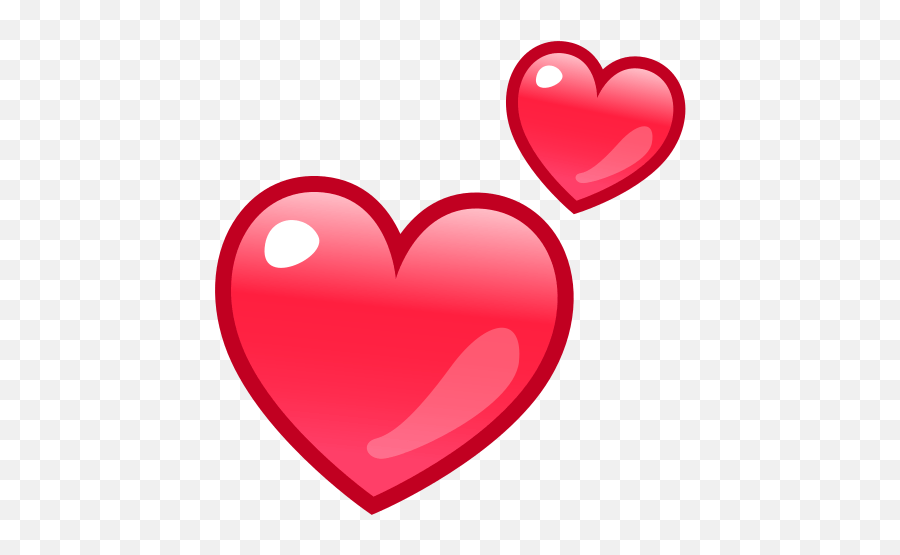 Two Hearts - Hearts Emoticon Emoji,Two Heart Emoji