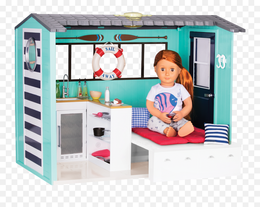 Seaside Beach House 18 - Inch Doll Accessories Our Generation Emoji,Lifelike Doll Showing Emotions