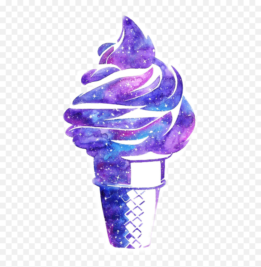 Ice Cream Sticker Challenge On Picsart - Cute Galaxy Ice Cream Emoji,Pepsi Ice Cream Emoji
