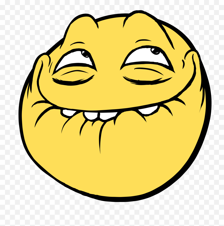Troll Face Clipart - Smiling Face Meme Emoji,Troll Face Emoji