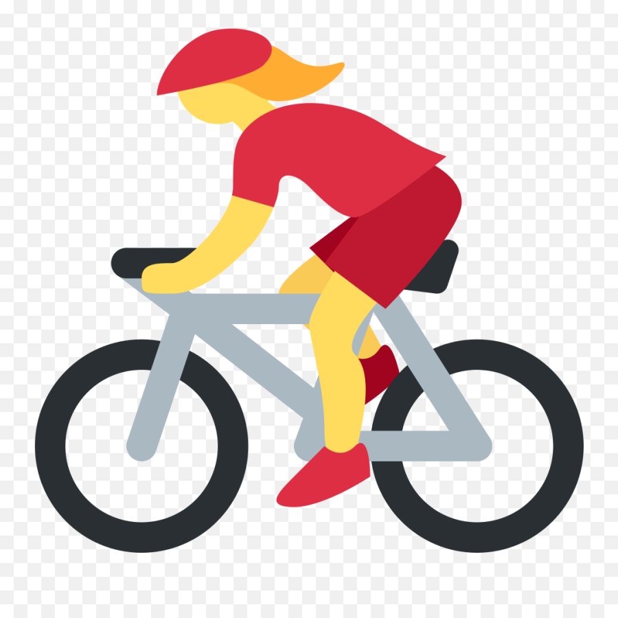 Woman Biking Emoji Meaning With - Cycling Emoji,Biking Emoji