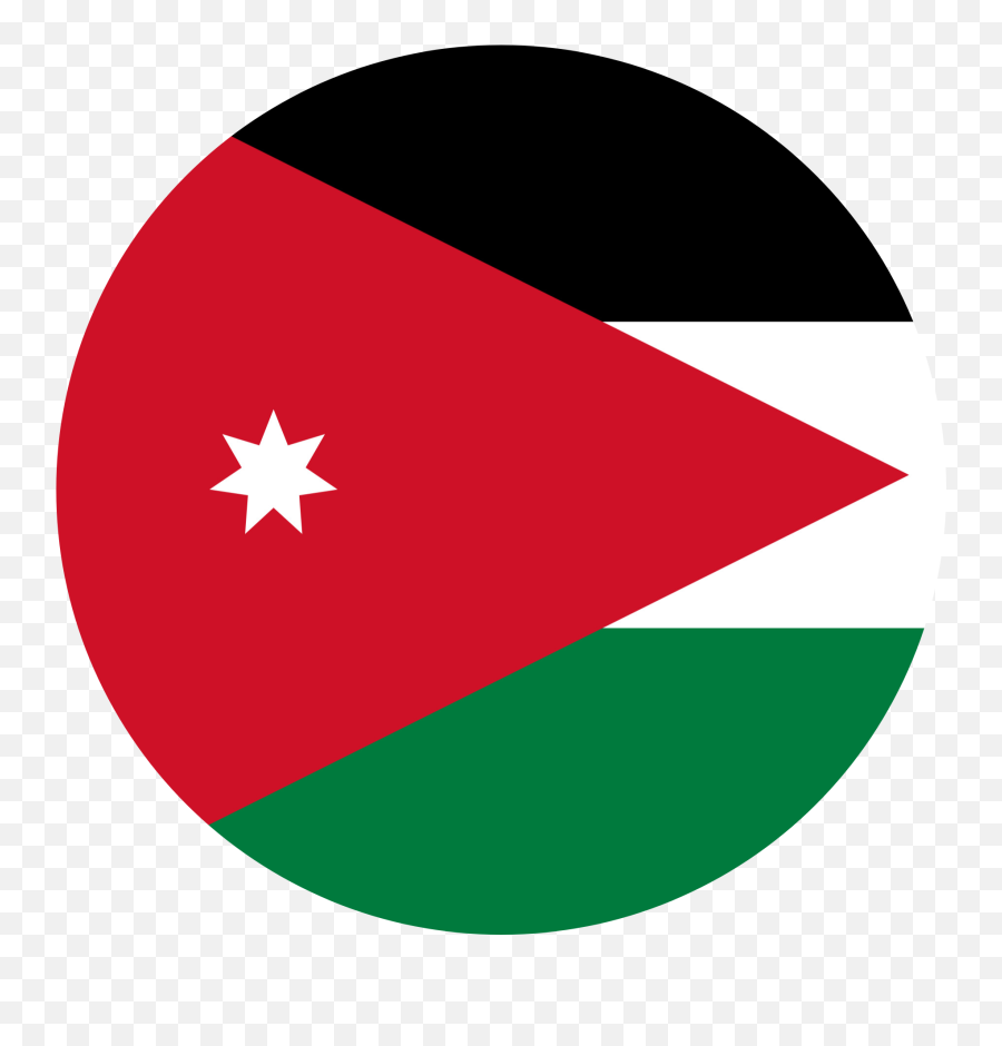 Jordan Flag Emoji - Jordan Circle Flag,Flag Emojis