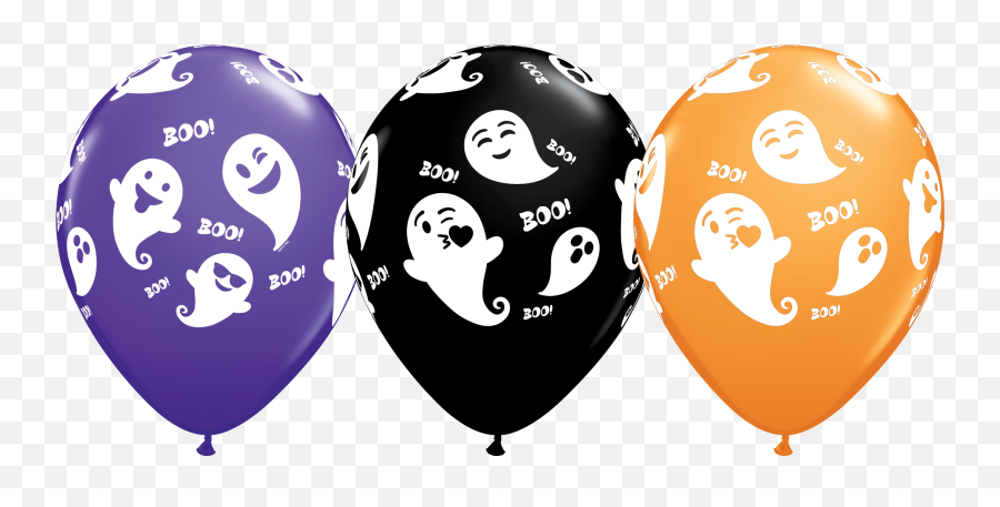 Globo De Fantasma Qualatex Hd Png - Globos Impresos Emoji,Emoticons Png Pack Download