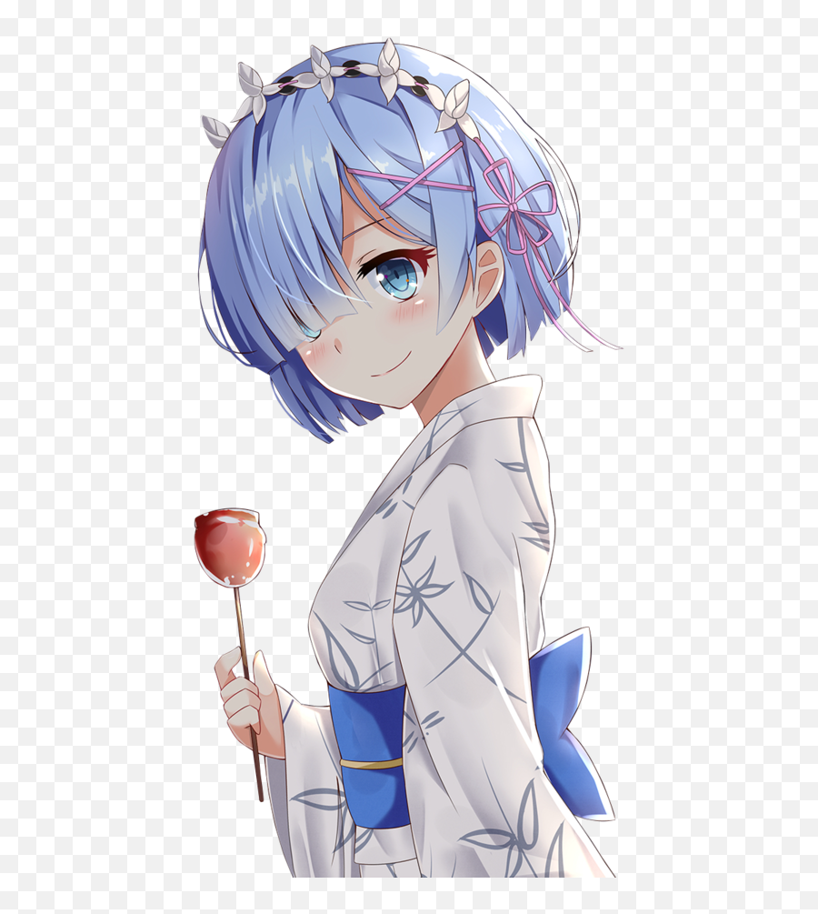 Anime Rem Rezero Sticker - Re Zero Rem Cute Emoji,Rem Re Zero Emoji