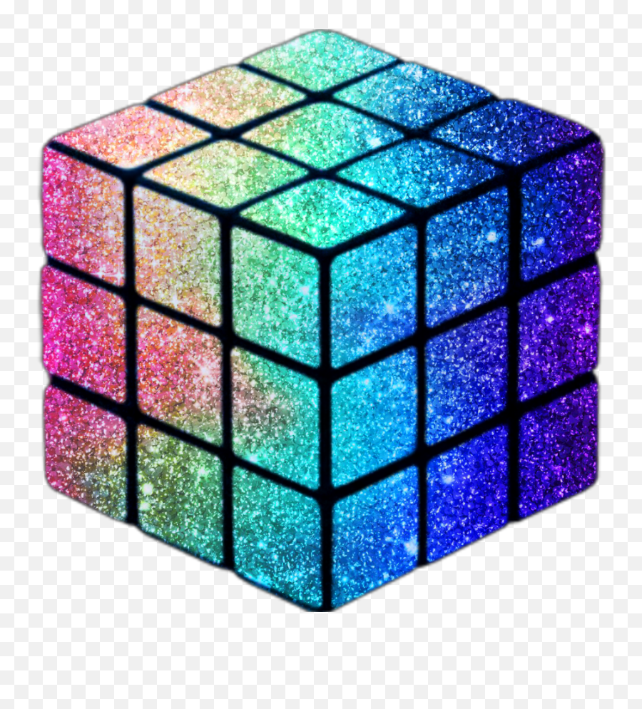 Rubixcube Rubix Cube Sticker - Transparent Background Rubiks Cube Png Emoji,Rubik's Cube Emoji