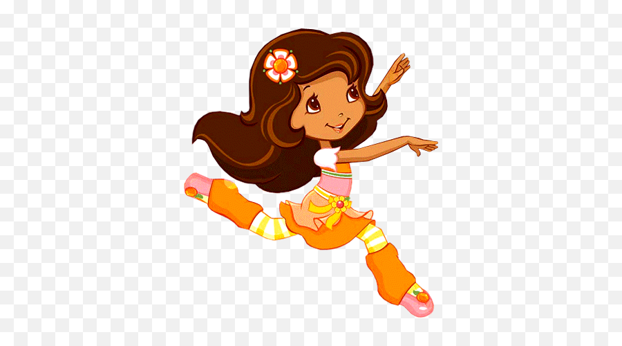 Dora Y Mas Personajes Disney - Strawberry Shortcake Orange Blossom Ballerina Emoji,Como Hacer El Emoticon De Fresa En Facebook