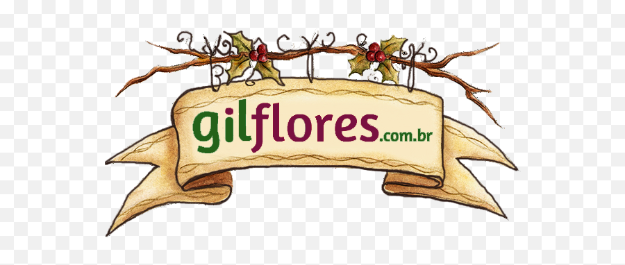 De Coroa De Flores - Vintage Christmas Banner Clipart Emoji,Coroas De Folres Para Velorio Em Emoji