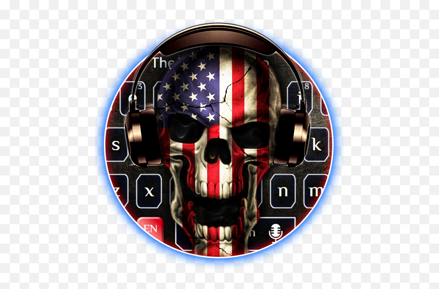 American Dj Skull Keyboard - Apps On Google Play Creepy Emoji,American Flag Emojis