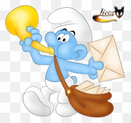 Pitufos Dibujos Animados Papa Pitufo - Clip Art Emoji,Emoticon Metralleta