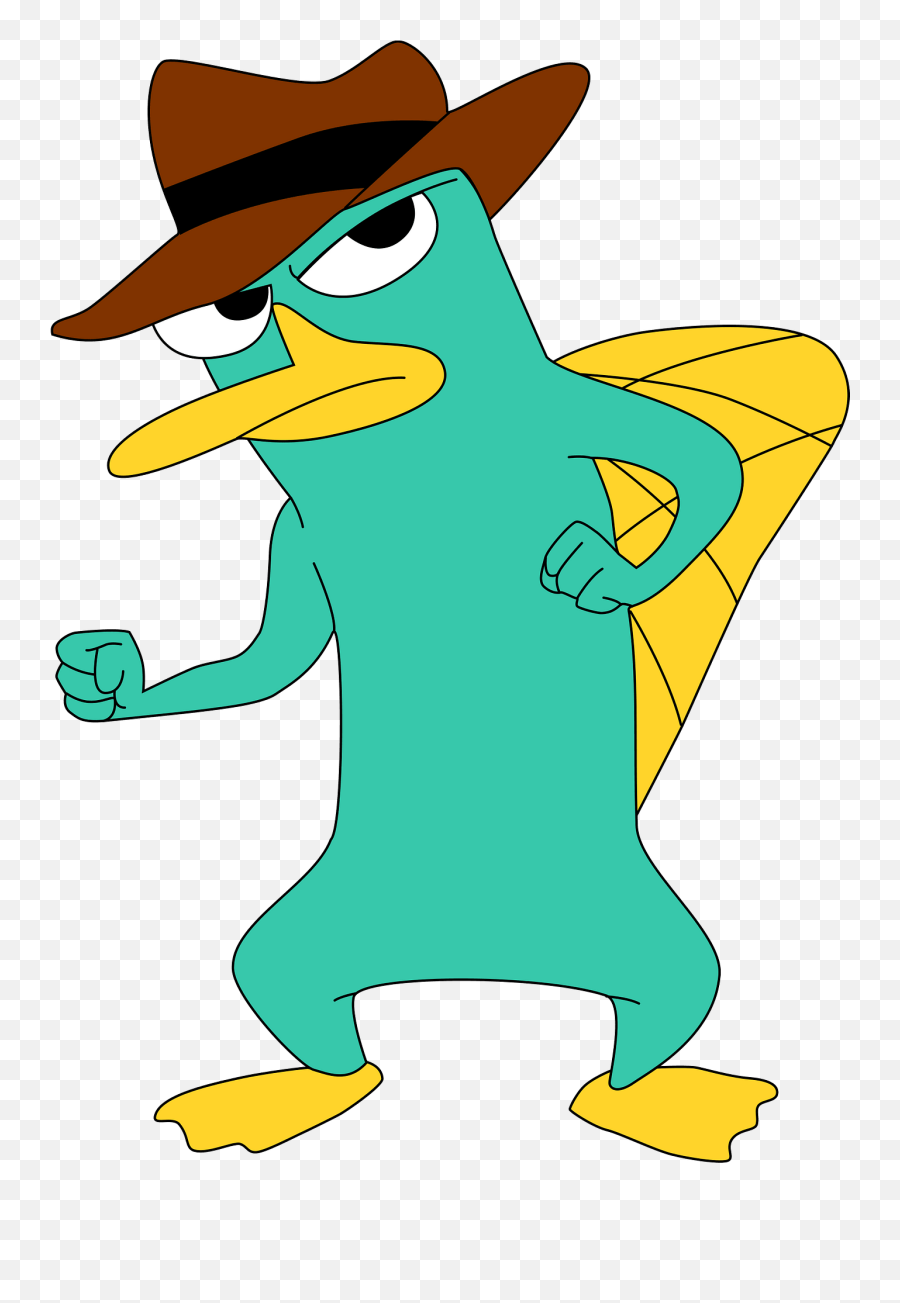 Green Platypus Wearing A Brown Hat - Platypus From Fenies And Ferb Emoji,Acordeon Emoticon