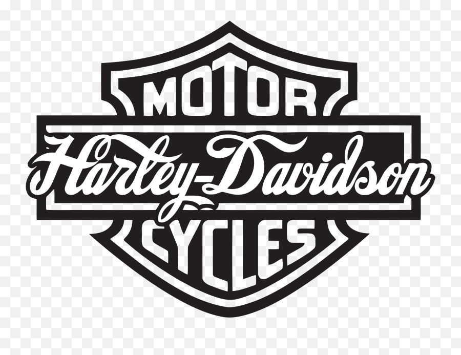 Harley Davidson Logo Png Transparent - Harley Davidson Logo Black And White Emoji,Harley Davidson Emojis