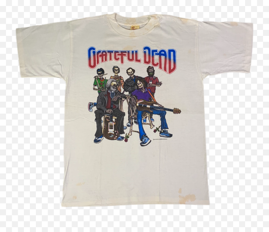 Grateful Dead Jointcustodydc - Grateful Dead Vintage Shirt 87 Emoji,Emotion And Firehat
