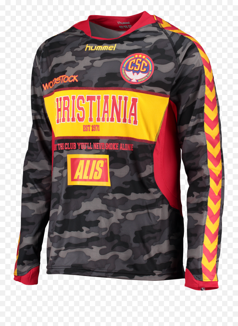 Hummel Christiania Camo Ls Jersey - Sort Camo Hummelnet Csc Hummel Emoji,Camo Print Your Emotion
