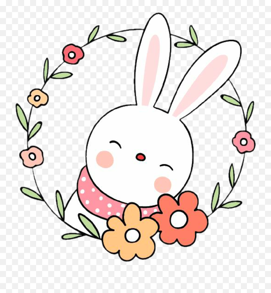 Rabbit Bunny Hase Osterhase Sticker By - Wlkanja Usaha Fotocopy Emoji,Rabbit Egg Emoji