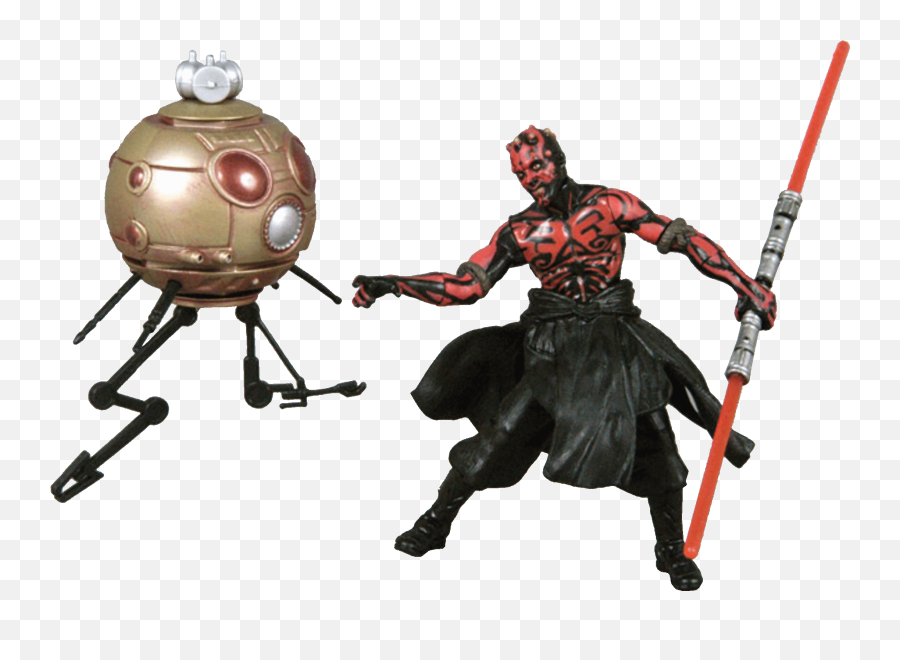 Darth Maul With Sith Attack Droid Star Wars Power Of The - Fictional Character Emoji,Bobble Head Emoji