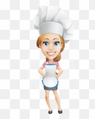 Beautiful Chef Girl Cartoon Vector Character Aka Fleur Detaste Graphicmama Emoji,Chef Emotion