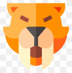 Saber Toothed Tiger - Free Animals Icons Emoji,Lion Emoji Vector