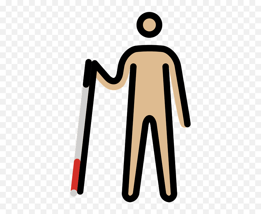 Person With White Cane Emoji Clipart Free Download,Person Icon Emoji