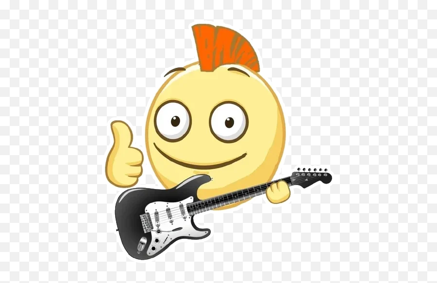Telegram Sticker From Pack Emoji,Bass Guitar Emoji