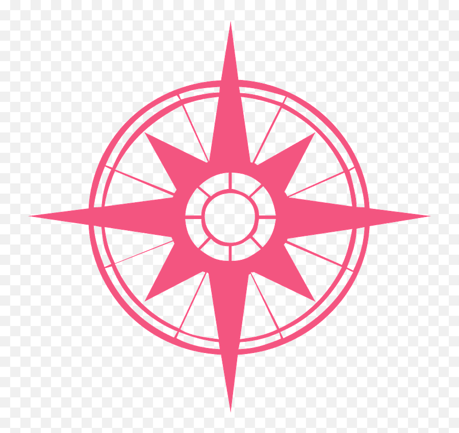 Compass Rose Silhouette - Free Vector Silhouettes Creazilla Emoji,Ichthys Emoji