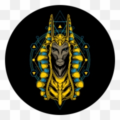 Anubis Head Illustration Religion Stickers Emoji,Easter Island Statue Emoji