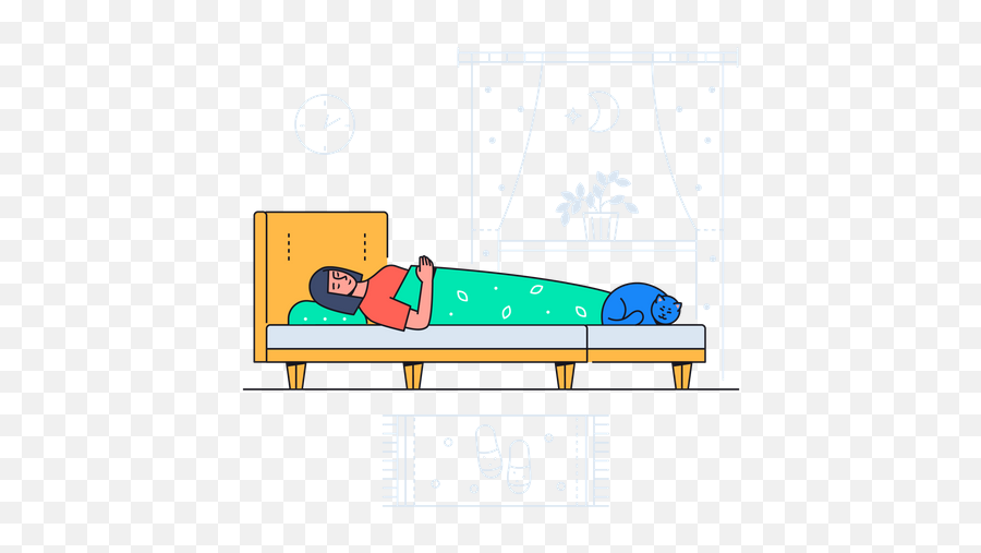Woman Sleeping Emoji Icon - Download In Dualtone Style,Bed Sleeping Emoji