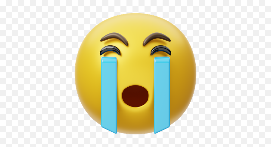 Cry 3d Illustrations Designs Images Vectors Hd Graphics Emoji,Sad Face Emoji For Youtube